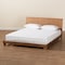 Baxton Studio Haines Modern and Contemporary Walnut Brown Finished Wood Full Size Platform Bed 184-11051-Zoro - alternate 10